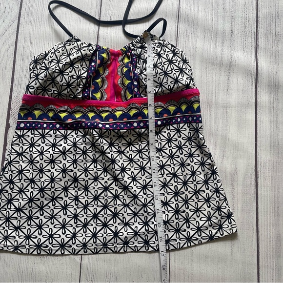 Trina Turk Tanzania Scarf Halter Tankini Swimsuit Size 8 - Picture 4 of 16